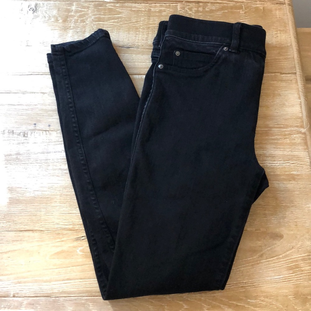 Spanx Stretch Ankle Skinny Jeans Jeggings  Black Small